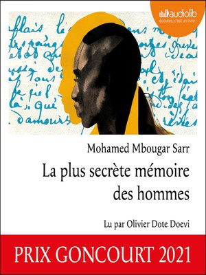 cover image of La plus secrète mémoire des hommes